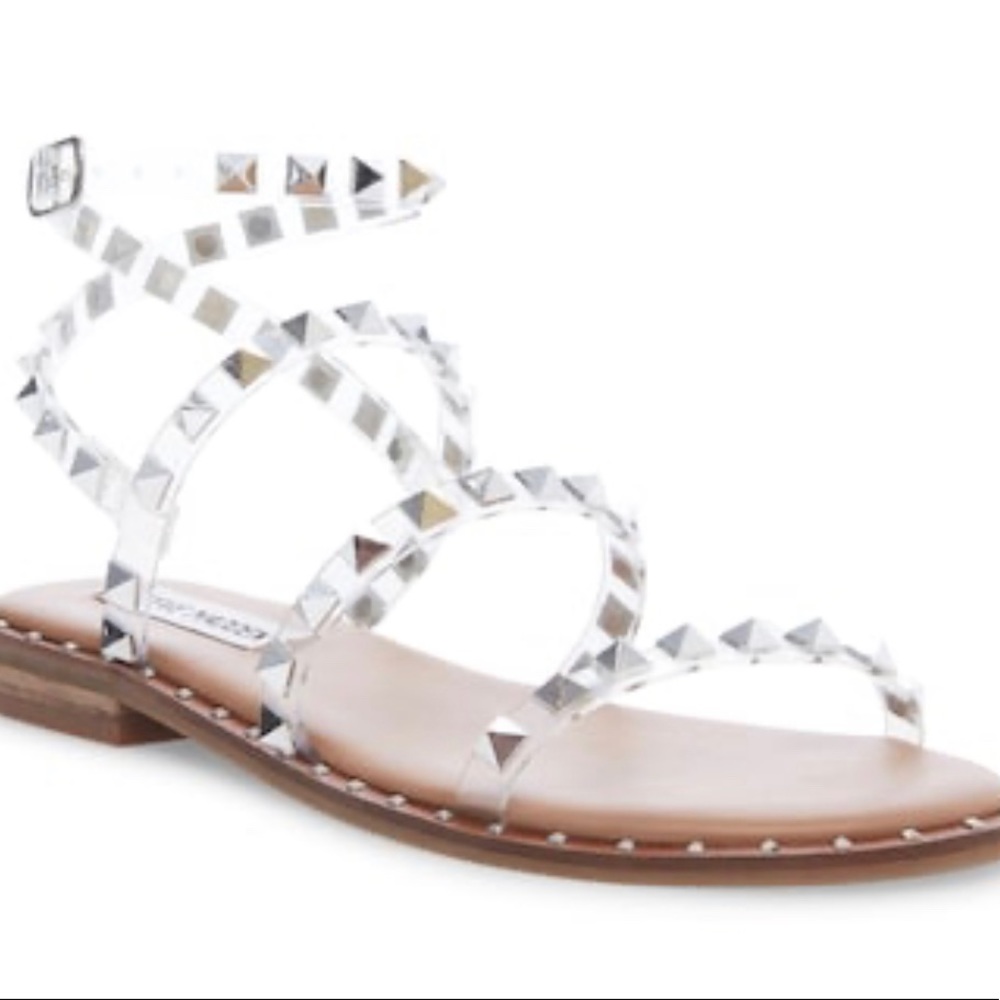 Steve Madden Travel clear sandals size 7.5.